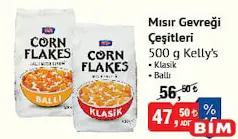 KELLY'S MISIR GEVREĞİ ÇEŞİTLERİ 500 G fiyat ve kampanya bilgisi